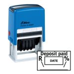 Shiny S-826 Stock Dater Stamp Deposit Paid