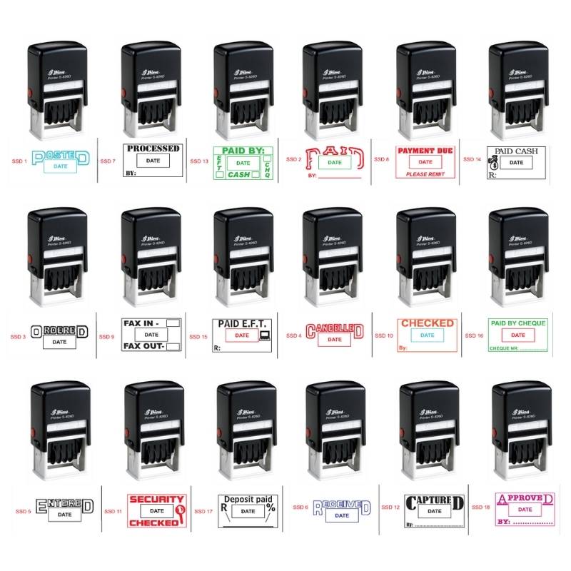 Shiny Stock Dater Stamps