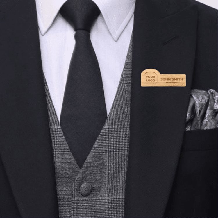Wooden Name Badges