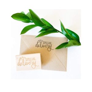 Wooden rectangle Hand Stamps