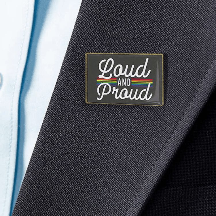 custom made Rectangle Lapel Badges