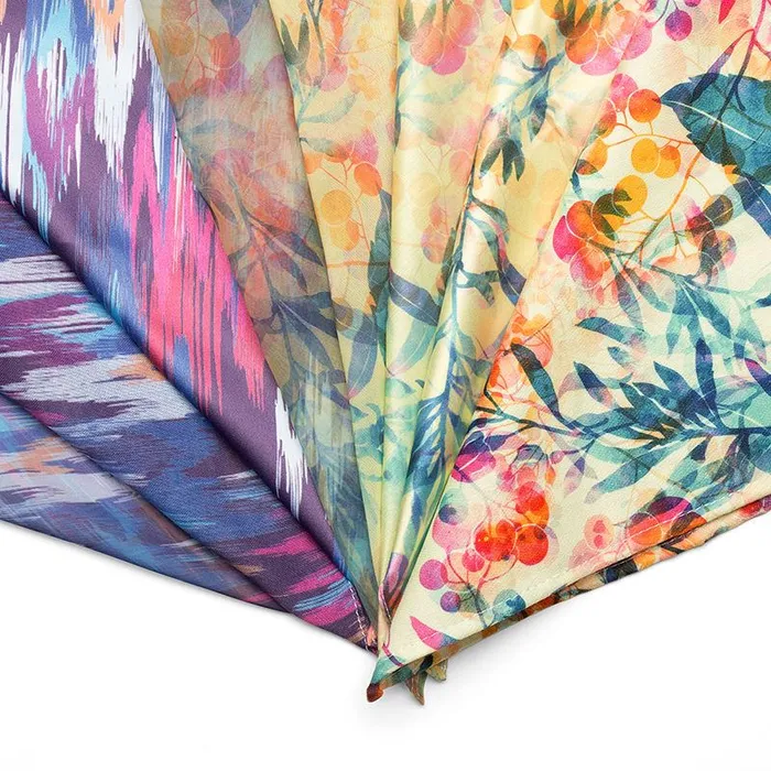 Synthetic Silk Fabric Printing
