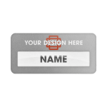 Reusable Name Badge Full Color Print Logo