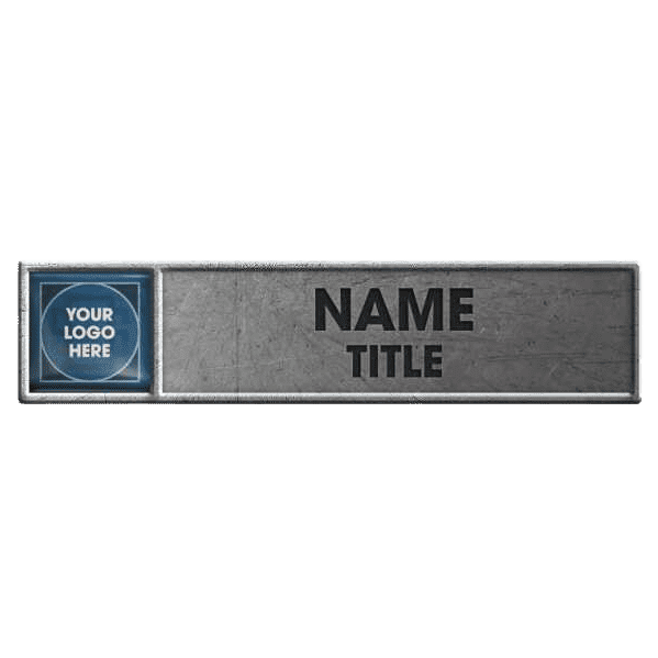 Silver Premium Metal Name Badge