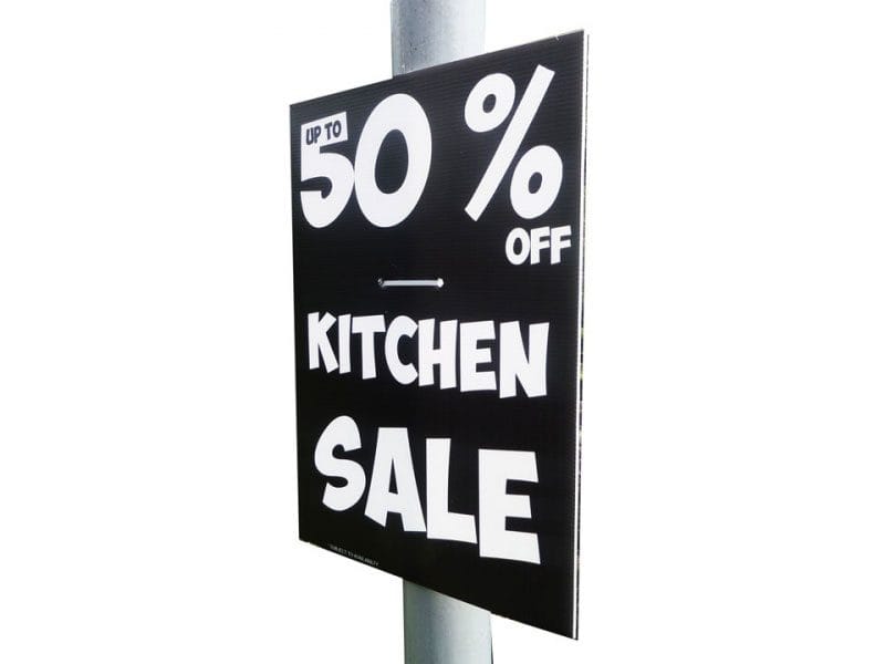One Colour Screen Printed Correx Boards