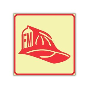 SABS Fire Marshal photoluminescent (glow in the dark) safety sign (F50)