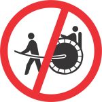 NO RICKSHAWS ROAD SIGN (R234)