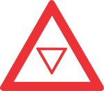 SABS TRAFFIC CONTROL "YIELD" AHEAD ROAD SIGN (W303)