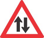 TWO - WAY TRAFFIC ROAD SIGN (W212)