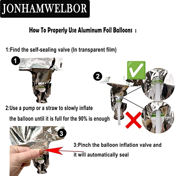 Silver Letter & Number Balloons