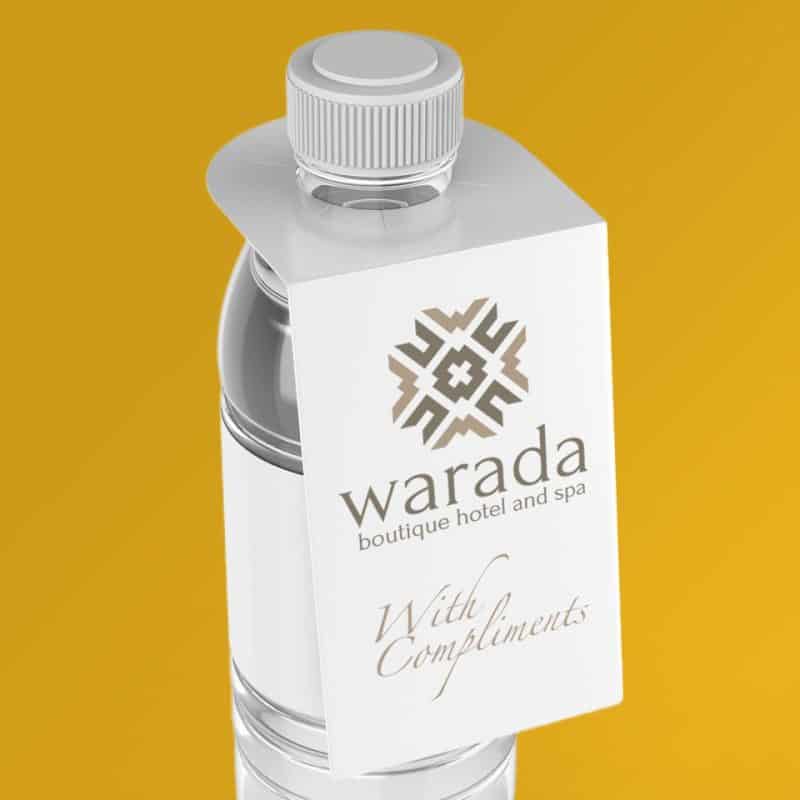 Printed Water Bottle Neck Tags