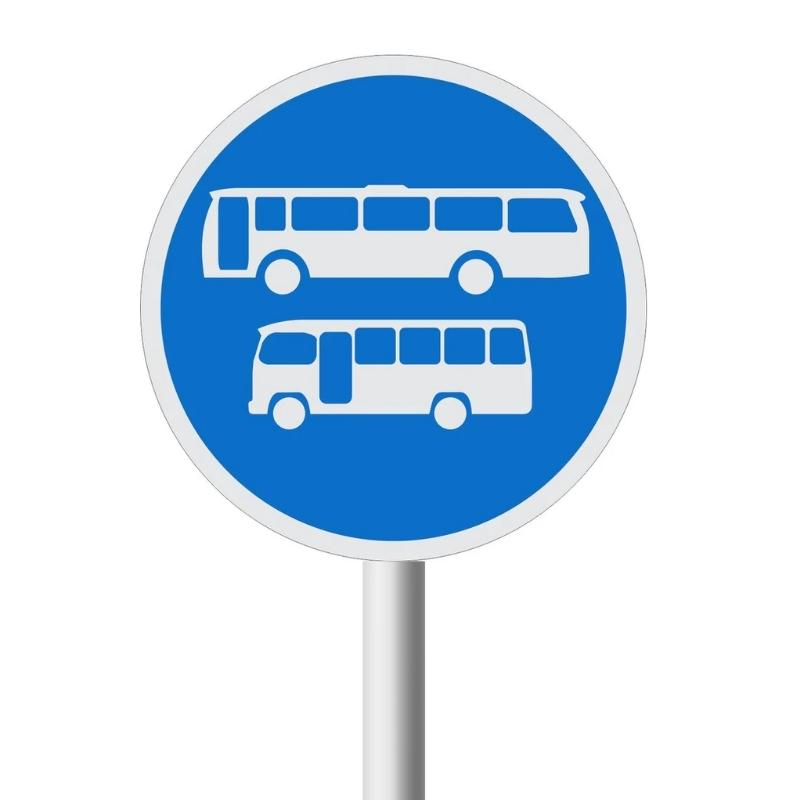 Buses and Minibuses Only road sign (R134)