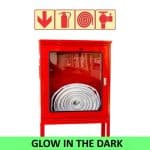 Arrow Fire Extinguisher Hose Reel + Fire Hydrant Sign