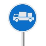 Delivery Vehicles Only road sign (R122)