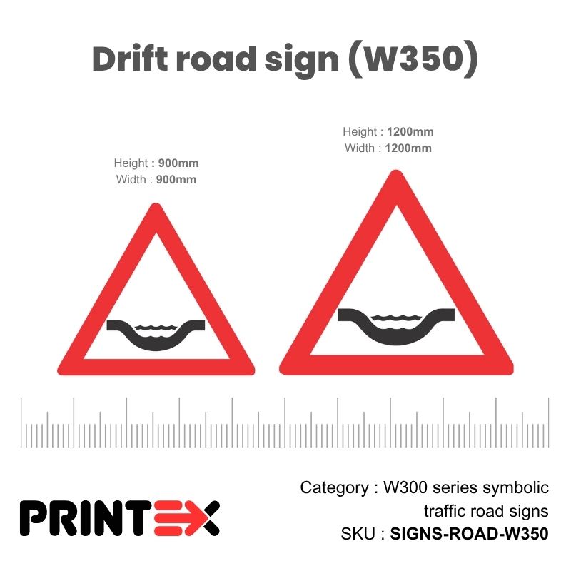 Drift Road Sign (W350)