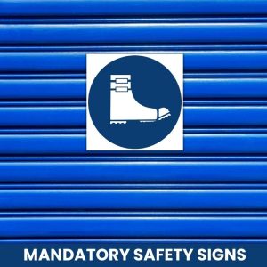 Foot Spats Shall Be Worn safety sign (MV 22)