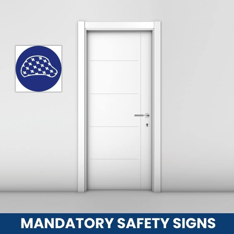 Hair nets safety sign (MV26)