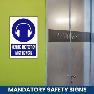 Hearing protection must be worn safety sign (MV004 A)