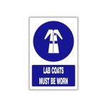 Lab coats must be worn safety sign (MV021 A)