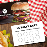 Loyalty Card printing fast food