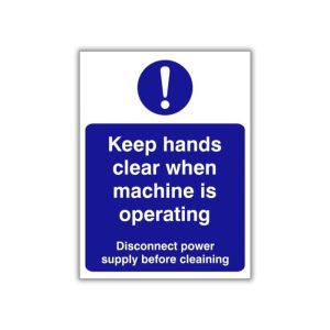 Machine operating safety sign (CAT27)