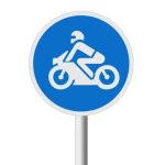 Motorcycles Only road sign (R116)