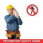 No Carrying Of Long Material SABS safety sign (PV8)