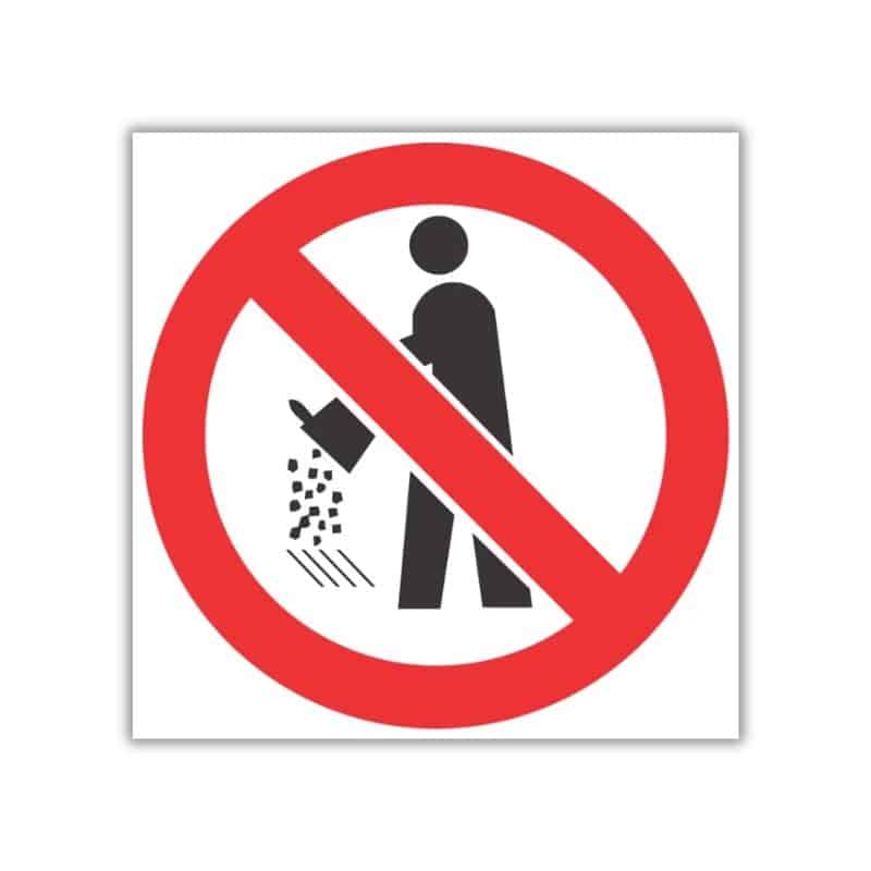No Drain Pollution SABS safety sign (PV28)