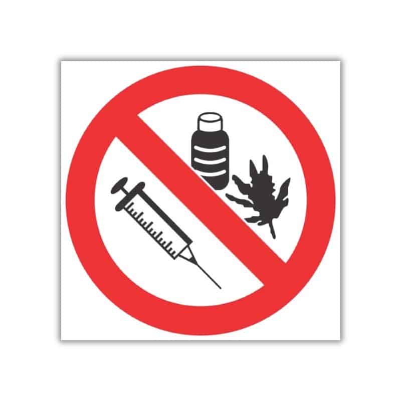 No Drugs SABS safety sign (PV34)