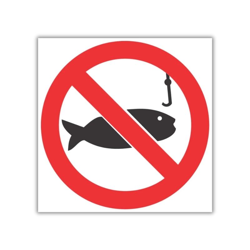 No Fishing SABS safety sign (PV25)
