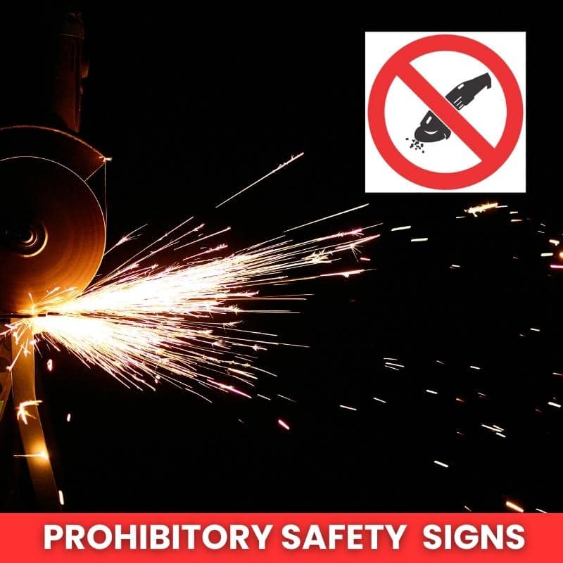 No Grinding SABS safety sign (PV33)
