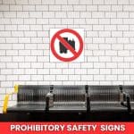 No Locomotives Prohibited Beyond This Point Safety Sign