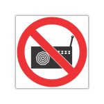 No Loud Music SABS safety sign (PV36)