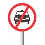 No Taxis Road Sign (R224)