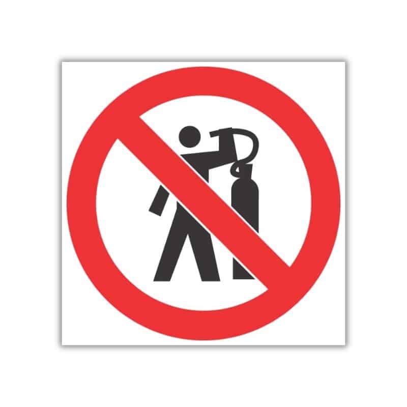 No Use Of Compressed-Air To Dust Body SABS safety sign (PV11)