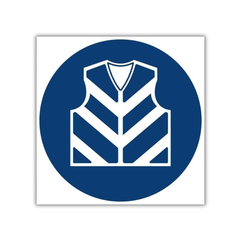 Reflective Jacket Shall Be Worn safety sign (MV25)