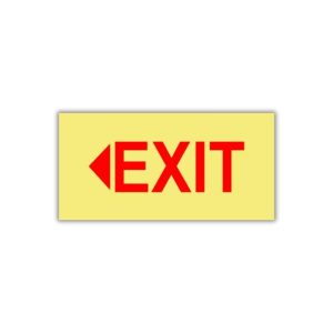 SABS Emergency Exit left photoluminescent (E5)