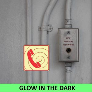 SABS Fire Telephone photoluminescent (glow in the dark) safety sign (F48)
