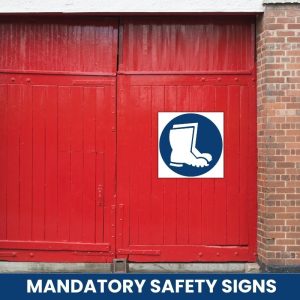 SABS Foot And Leg Protection Against Liquids Shall Be Worn safety sign (MV6)