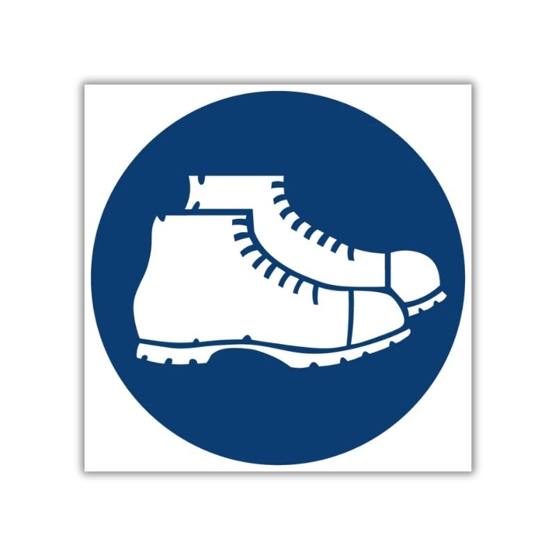 SABS Foot Protection Against Crushing Shall Be Worn safety sign (MV7)