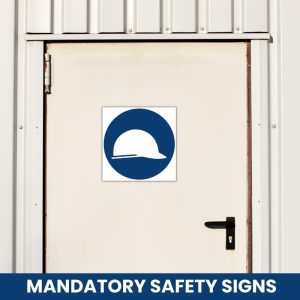 SABS Head Protection Shall Be Worn safety sign (MV3)