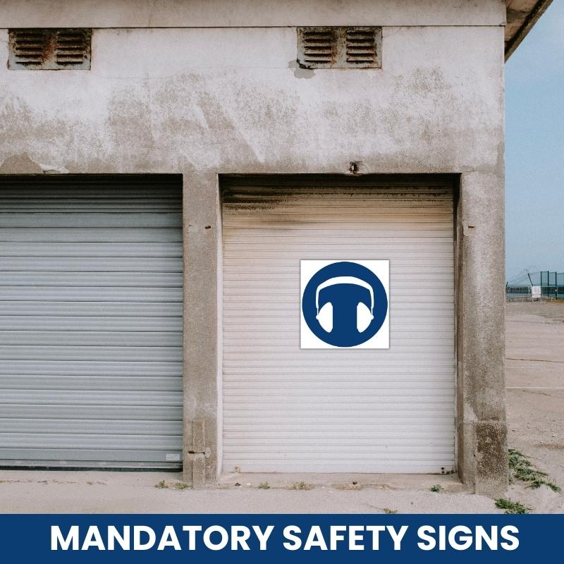 SABS Hearing Protection Shall Be Worn safety sign (MV4)