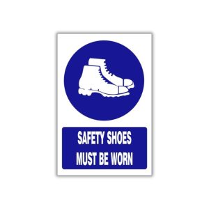 Safety shoes must be worn safety sign (MV007 A)