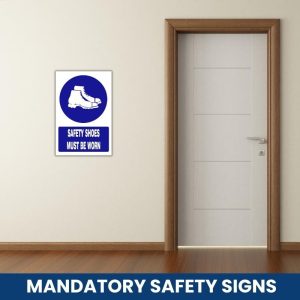 Safety shoes must be worn safety sign (MV007 A)