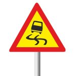 Slippery Road Temporary Traffic sign (TW333)