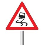 Slippery Road Traffic sign (W333)