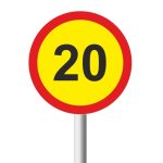 Temporary Speed Limit road sign (TR201) 20