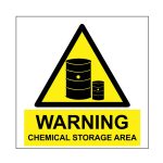 WARNING CHEMICAL STORAGE SAFETY SIGN (WCS01)
