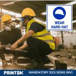 WEAR HARD HAT SAFETY SIGN (M13)