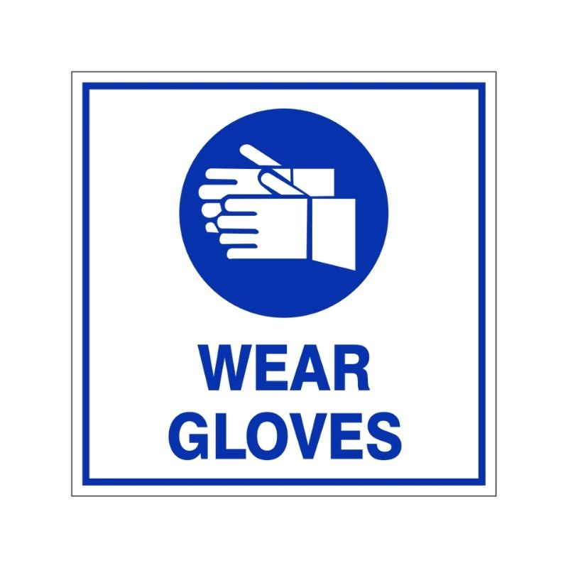 Wear Gloves safety sign (M12)
